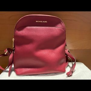 Medium leather MK backpack